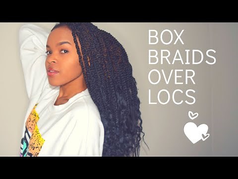 DIY Box Braids over my Braidlocs / Microlocs!!