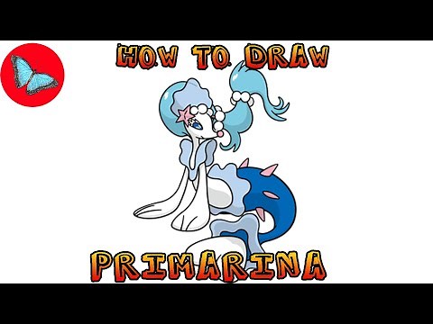 How To Draw Pokemon - Primarina | Drawing Animals