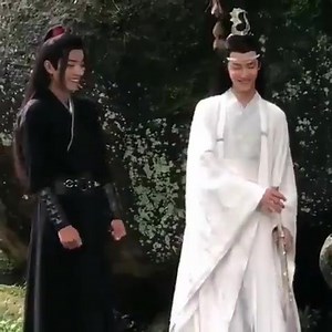 9.5K views · 980 reactions | The Untamed Wangxian Behind the scenes  Look at their smile and Happy together My heart melt ❤️❤️❤️ #Theuntamed #cql #wangxian #陈情令 #mdzs #LanWangji #WeiWuxian | 肖战Xiao Zhan/王一博Wang Yibo | Facebook