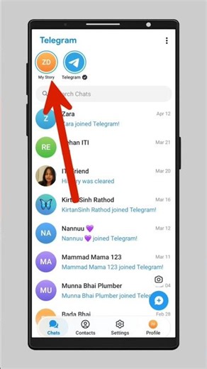 Telegram par story kaise lagaye 😱 How to add story on telegram #teligram #shorts