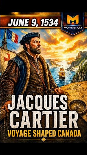 June 9, 1534 Cartier’s Voyage That Shaped Canada #CanadaHistory #StLawrenceRiver #ExplorationHistory