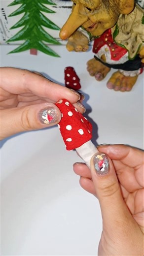 This Egg Box Toadstool Is Now an Ornament 😂🍄 #shorts #hangingcraft #hangingornament