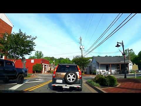 Driving Throughout Ball Ground, Georgia - Tour - 4K