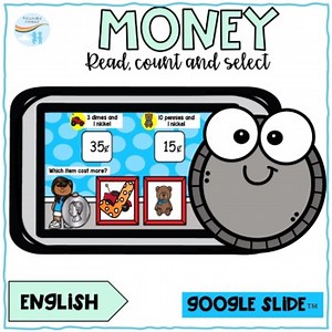 Counting Coins - English Google Slide