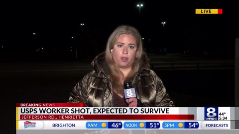 Postal worker shot outside USPS office in Henrietta