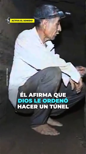 “El señor me dio la visión a mi”. Santiago lleva 30 años cavando un túnel. Dios le habría dado esa misión. Y aunque muchos lo llaman loco. En el túnel suceden cosas extrañas. | Aleluya