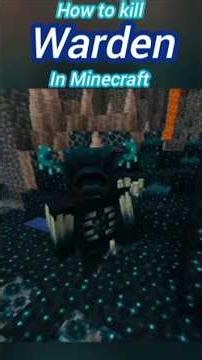 How to kill warden in Minecraft| Pro ways| #minecraft #shorts