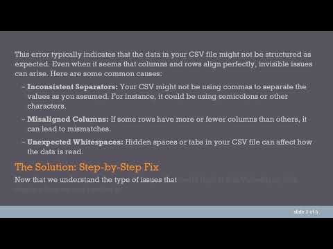 Resolving the ValueError: arrays must all be same length in Python when Reading CSV Files
