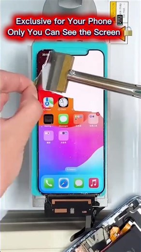 iPhone Screen Protector Removal in Seconds ⚡📱 #Satisfying #iPhone