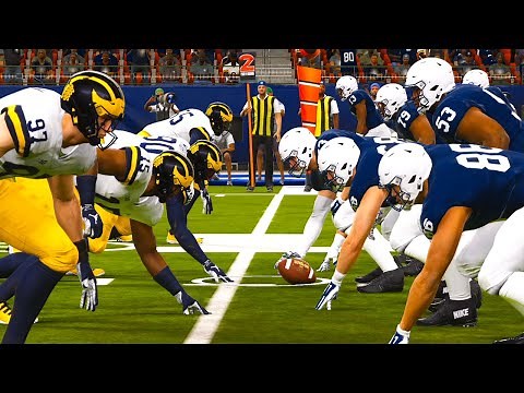 College Football 23 (MOD) Penn State vs Michigan | D105 Madden 22 Mod Gameplay!