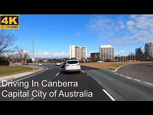 Driving In Canberra | Capital City of Australia | 4K UHD