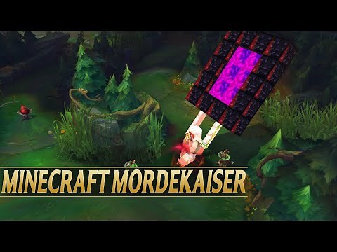 MINECRAFT MORDEKAISER LEGENDARY SKIN - League of Legends
