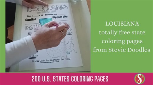 Louisiana Facts Free Coloring Pages