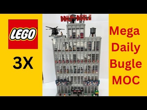 Lego City Update 3X Mega Daily Bugle MOC #lego