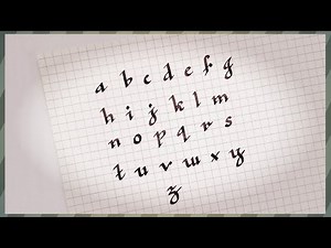 Italic Calligraphy Letters a to z l English Alphabets In Calligraphy l Very Easy Calligraphy Writing