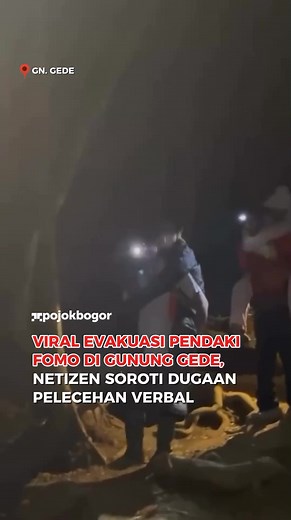 Evakuasi Pendaki Wanita di Gunung Gede Pangrango Viral