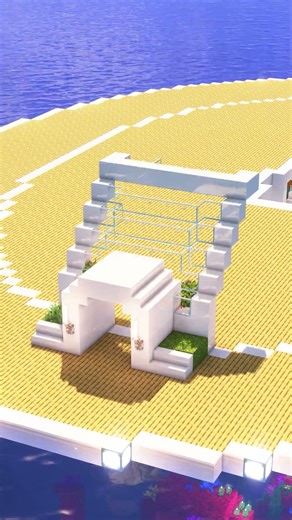 Minecraft Easy Ocean House🌊 Download Build Link in bio📝 #minecraft #minecraftbuilding