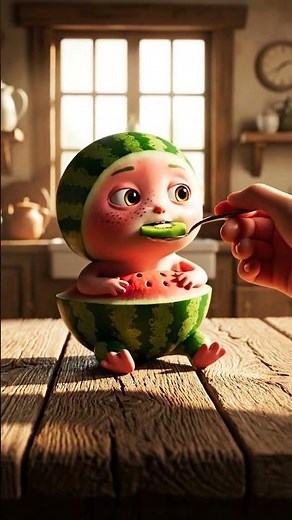 watermelon eats a strawberry asmr #asmrfruiteating #relaxingasmr #satisfyingsounds