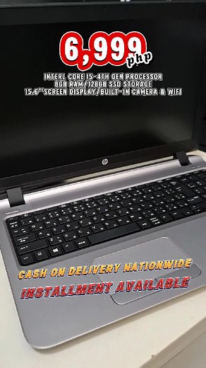 HP PROBOOK 450 G1 INTEL CORE I5 4TH GEN 8GB RAM 1258GB SSD 15.6'' Screen Display ▪️ HP PROBOOK 450 G1 📌 INTEL CORE I5 4200M 2.5GHZ (4TH GENERATION) 📌 8GB 📌 128GB SSD 📌 Intel HD Graphics 📌 USB Slots 📌 DVD 📌 HDMI 📌 VGA 📌 LAN 📌 WIFI READY 📌 BUILT IN CAMERA 📌 15.6" inch 📌 1-2 hours battery life 📌 Good keyboard ▪️Package: Laptop Laptop Charger Freebies: Laptop Bag Mouse Mousepad WARRANTY: 1 month Warranty Replacement 📢Look for: CATH ❤Contact number: 09465617698 ❤VIBER:09465617698 https