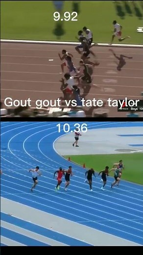 gout gout vs tate Taylor #fast #trackandfield #credit #comparison