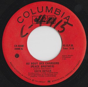 Edith Butler - Au Bout Des Chansons (Peace Brother)