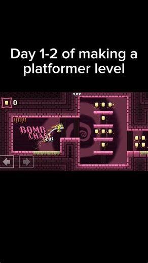 Day 1-2 of making a PLATFORMER level #geometrydash #gd #platformer #level