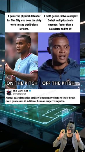 Bro is a human calculator 🤯🧮#Shorts #Akanji #ManCity #footballfacts