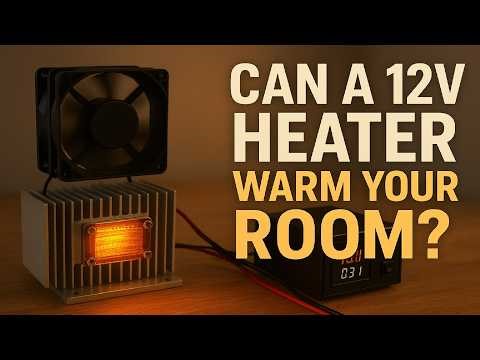This 12V PTC Heater Actually Works! | DIY Room Heater