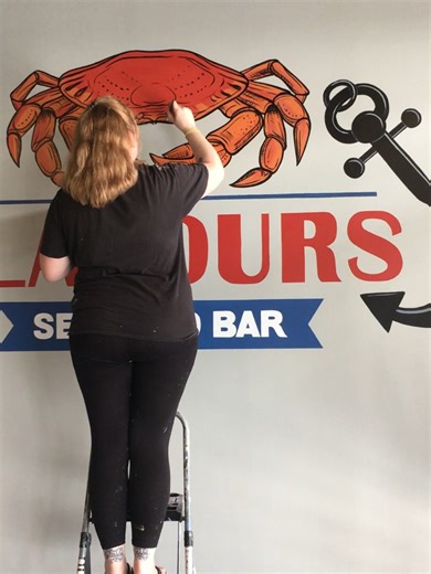Enjoying a Relaxing Sign Painting Day