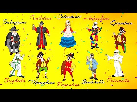 IL CARNEVALE ITALIANO - canzone Carnevale speciale - con testo (immagini scaricabili in descrizione)