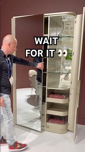 This Cabinet Has a Secret 👀 Hidden Storage Inside #spacesavingfurniture #interiordesign