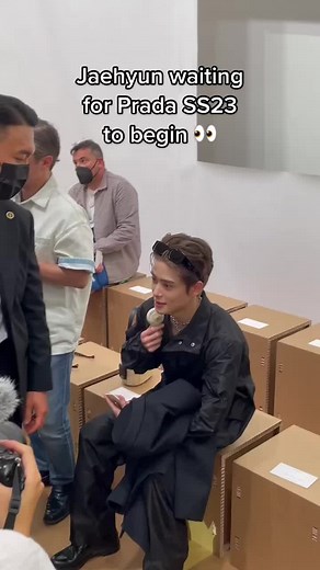 Jaehyun and Fan at Prada SS23 Fashion Show
