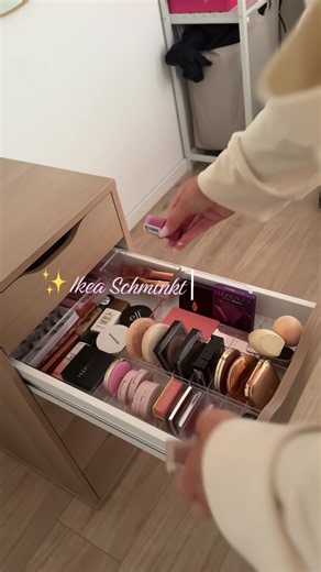 In Part 2 seht ihr wie ich alles einsortiert habe 🤭💗 ig: dianaaa.fs #ikea #ikeadiy #ikeaschminktisch #schminktisch #upgrade