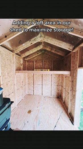 Maximizing Storage with a DIY Shed Loft Area