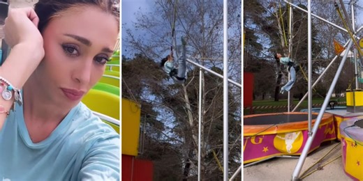 Belen al parco giochi: "Esibizione da lap dance" e si arrabbia