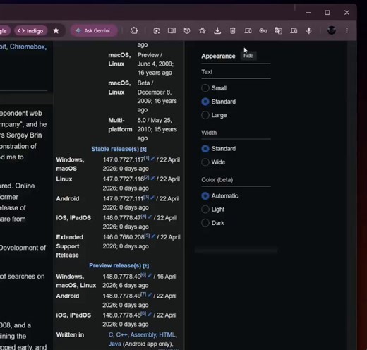 The new "Tabs from other devices" side panel has started showing synced tabs in Chrome Canary; you can switch between your different devices using a drop-down menu:https://t.co/gdT2BCfwqd