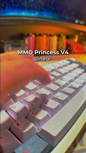 MMD Princess V4 thocky switch sound test #switchreview #keyboard #switchesreview #banphimco