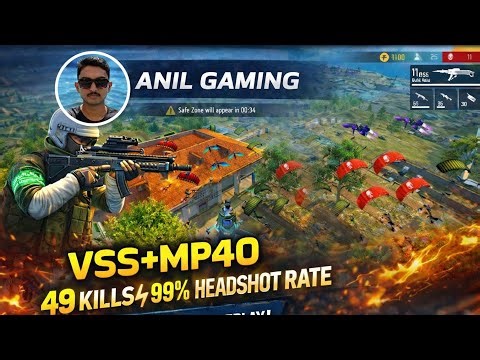 49 Kills With VSS + MP40 😱 Solo vs Squad Full Gameplay | Free Fire