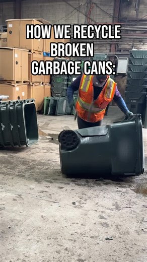 Pro Recycling Group on Instagram: "Recycle some broken garbage cans with us! #recycle #industrial #sustainability #recyclingequipment #plastics"