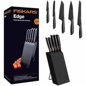 Fiskars Edge Design-Messerblock mit 5 Messern für 86,99€ (statt 103€)