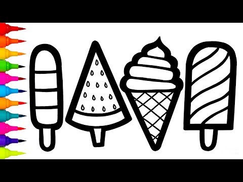 How to Draw an Ice Cream Cone 🍦 | Easy Step-by-Step Coloring Tutorial