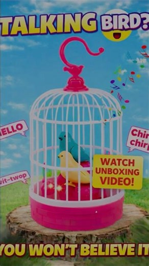 Talking Bird Toy Unboxing🐧 #asmr #ytshorts #toyunboxing #kidstoys #toys #trendingshorts #viralshort