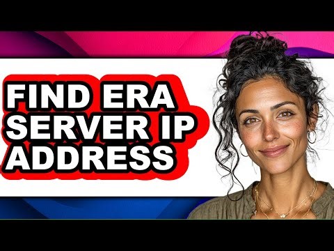 How to Find Era Server Ip Address (only Way)
