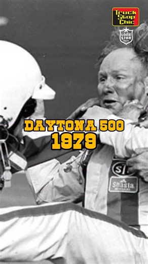Truck Stop Chic on Instagram: "The 1979 Daytona 500 became NASCAR’s breakout moment. A last-lap crash between Cale Yarborough and Donnie Allison led to a roadside fistfight between Cale and Bobby Allison, while Richard Petty slipped past the wreck to win his seventh Daytona 500. Live national TV, raw emotion — NASCAR changed that day. Follow @lonestarbeer another legend of the road #nascar #motorsports"
