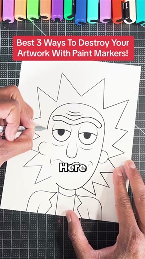 Here are my top 3 mistakes artists should avoid making while using acrylic paint markers. During my tik tok video i share a few of my favorite tips for painting with posca markers to color your artwork. If youre a new artists and your looking for a helpful how to draw Art Tutorial video then this drawing video is for you. #art #drawing #painting #posca #artistsoftiktok