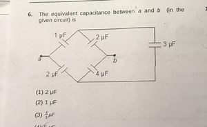 The equivalent capacitance between a and b (in the given circui... | Filo