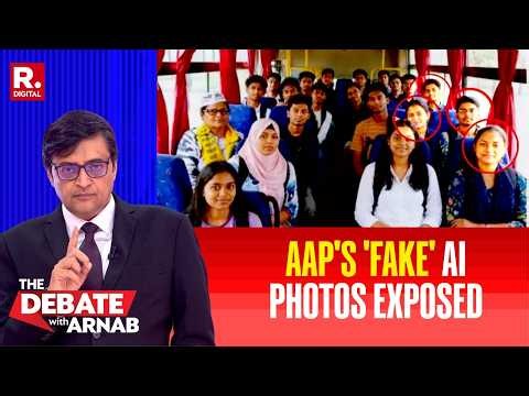 Arnab Grills AAP’s Piyush Joshi Over ‘Fake’ AI NEET Helpline Photos