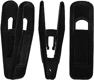 Hanger Clips for Velvet Hangers, 40 Pack Velvet Clips Strong Finger Clips Perfect for Pants, Black