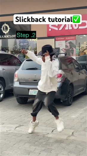 Slickback tutorial (2 steps) #funk #remix #airwalk #tutorial #dance #shortsfyp #slickback