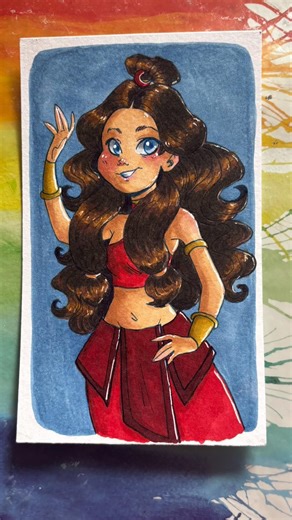 Katara in her Fire Nation outfit Part 2 of 2 ❤️ #avatarthelastairbender #katara #atla #nickelodeon